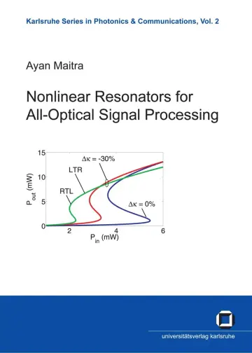 Cover of Nonlinear Resonators for All-Optical Signal Processing