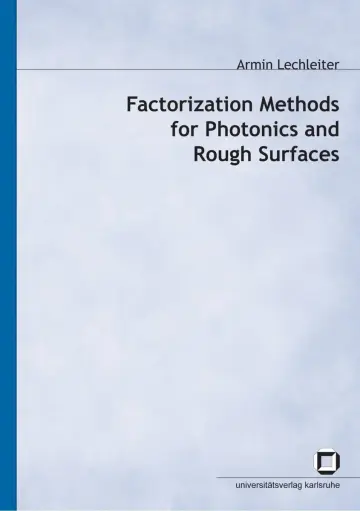 Cover of Factorization Methods for Photonics and Rough Surfaces