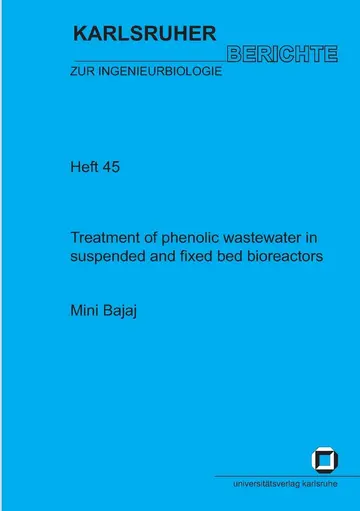 Cover of Treatment of phenolic wastewater in suspended and fixed bed bioreactors