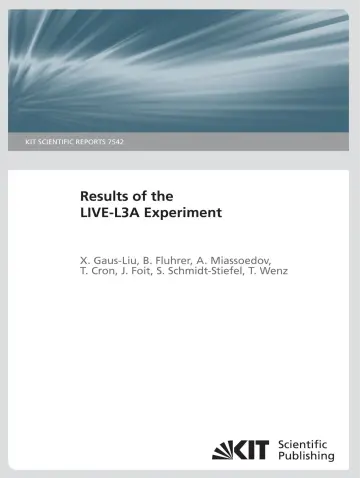 Cover of Results of the LIVE-L3A Experiment