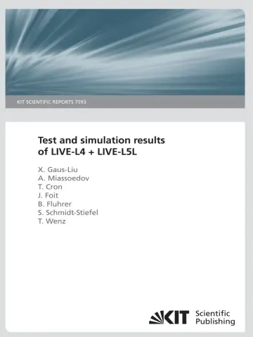 Cover of Test and Simulation Results of LIVE-L4 + LIVE-L5L