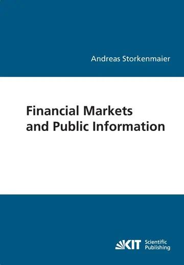 Cover of Financial markets and public information