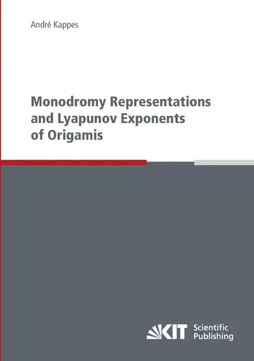Cover of Monodromy representations and Lyapunov exponents of origamis