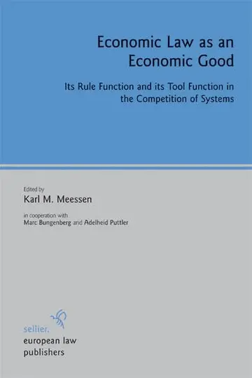 Cover of Economic Law as an Economic Good