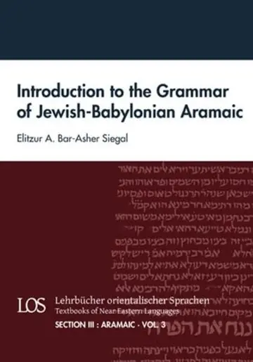 Cover of Introduction to the Grammar of Jewish Babylonian Aramaic