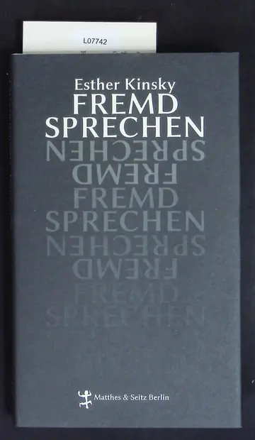 Cover of Fremdsprechen
