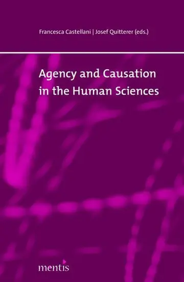 Cover of Agency and Causation in the Human Sciences