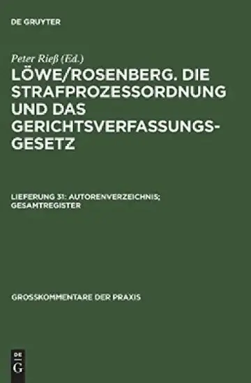 Cover of Autorenverzeichnis; Gesamtregister