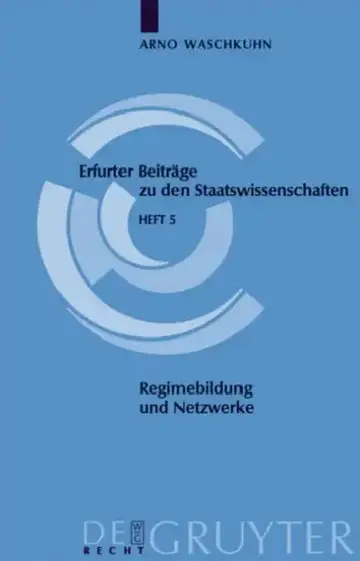 Cover of Regimebildung und Netzwerke
