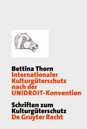 Cover of Internationaler Kulturgüterschutz Nach Der Unidroit-Konvention
