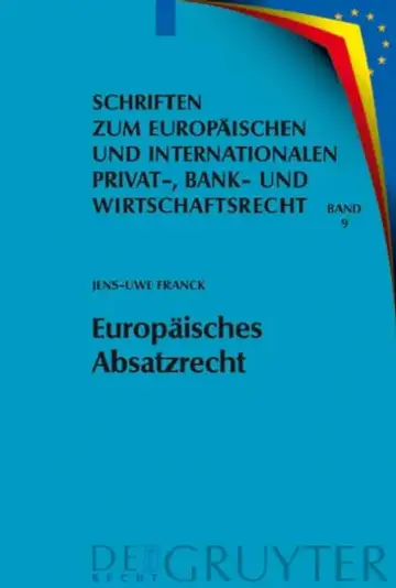 Cover of Europäisches Absatzrecht