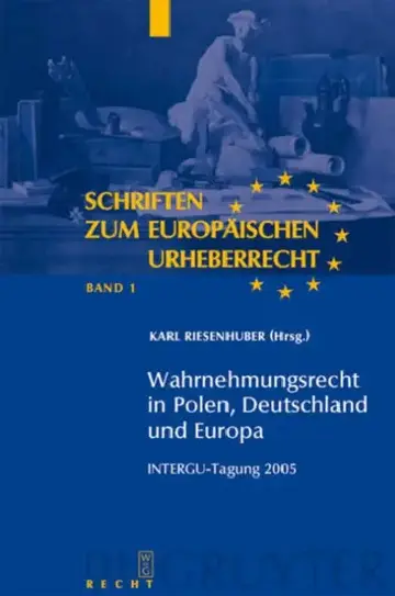 Cover of Wahrnehmungsrecht in Polen, Deutschland und Europa