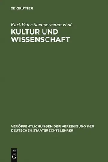 Cover of Kultur und Wissenschaft
