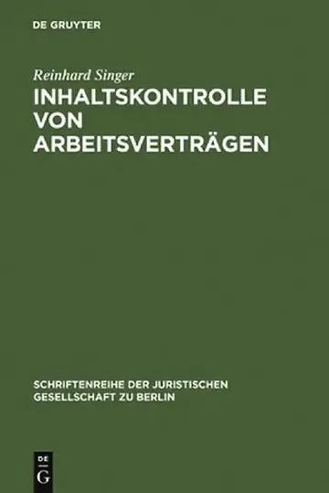 Cover of Inhaltskontrolle Von Arbeitsvertragen