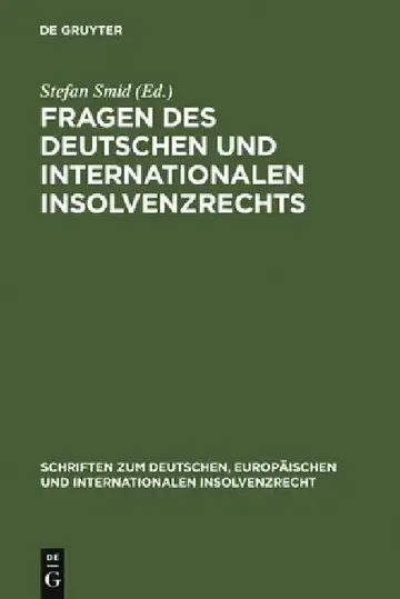 Cover of Fragen des deutschen und internationalen Insolvenzrechts