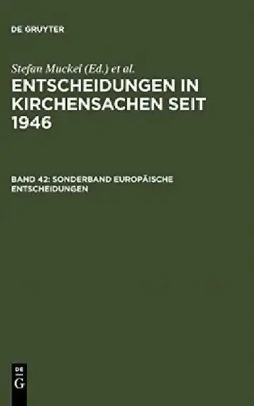 Cover of Sonderband Europaische Entscheidungen