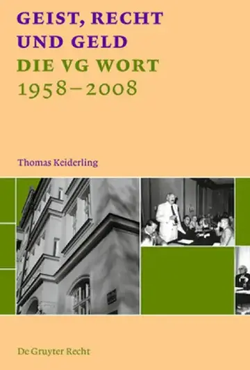 Cover of Geist, Recht Und Geld = Intellect, Law and Money