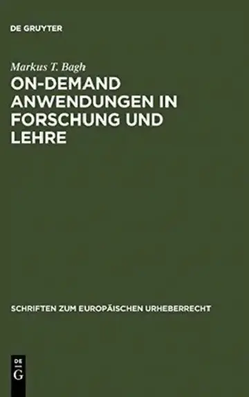 Cover of On-demand Anwendungen in Forschung und Lehre