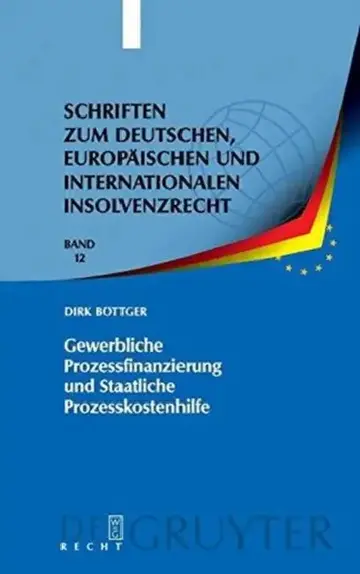 Cover of Gewerbliche Prozessfinanzierung und Staatliche Prozesskostenhilfe