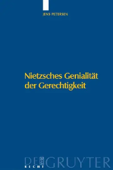 Cover of Nietzsches Genialität Der Gerechtigkeit