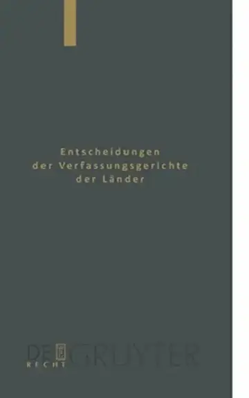 Cover of Baden-Wurttemberg, Berlin, Brandenburg, Bremen, Hamburg, Hessen, Mecklenburg-Vorpommern, Niedersachsen, Saarland, Sachsen, Sachsen-Anhalt, Thuringen