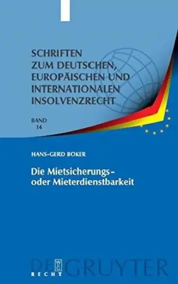 Cover of Die Mietsicherungs- oder Mieterdienstbarkeit