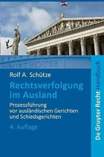 Cover of Rechtsverfolgung Im Ausland
