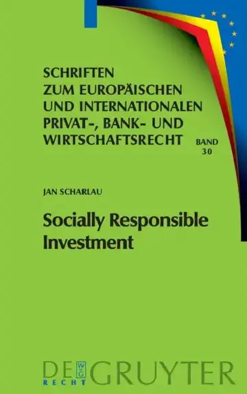 Cover of Socially Responsible Investment