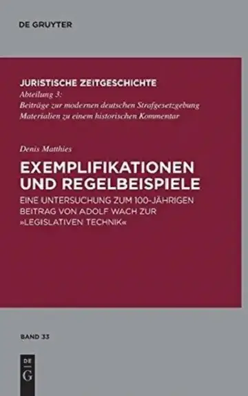 Cover of Exemplifikationen Und Regelbeispiele