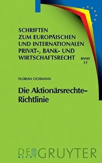Cover of Die Aktionärsrechte-Richtlinie