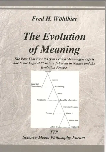 Cover of The Evolution of Meaning Science Meets Philosophy Forum, Volume 2