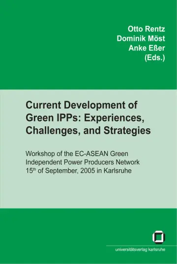 Cover of Current development of green IPPs