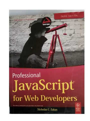 Cover of Professional Javascript for Web Developers, 3ed