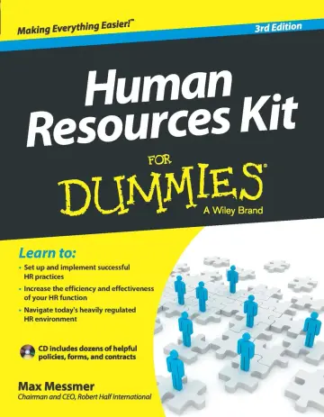 Cover of Human Resource Kit for Dummies, 3ed