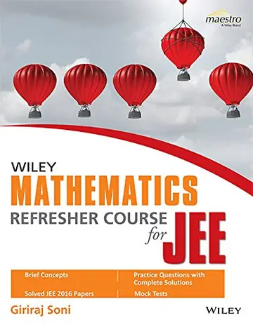 Cover of Wiley's Mathematics Refresher Course for JEE