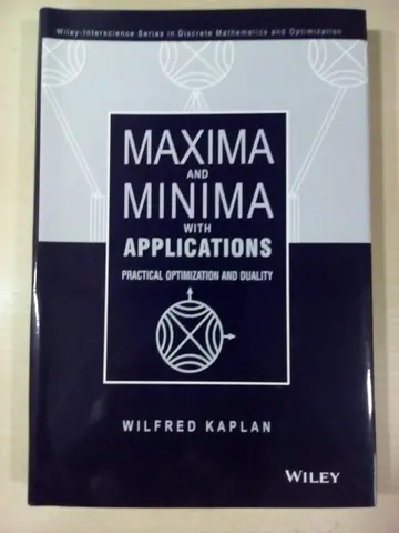 Cover of Maxima and Minima with Applications Practical Optimization and Duality