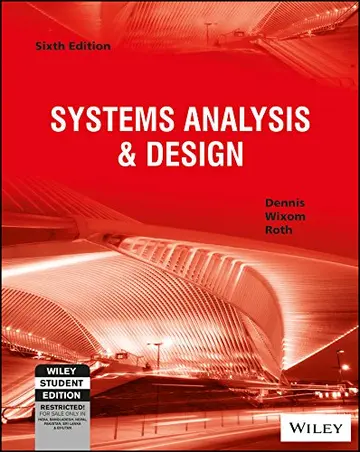 Cover of Systems Analysis and Design, 6ed