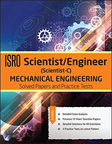 Cover of Wiley's ISRO Scientist /Engineer (Scientist - C) Mechanical Engineering Solved Papers and Practice Tests