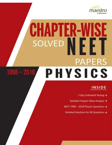 Cover of Wiley's Chapter-Wise Solved NEET Papers (1998-2018) Physics