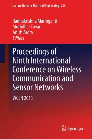 Cover of Proceedings of Ninth International Conference on Wireless Communication and Sensor Networks