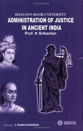 Cover of Administration of Justice in Ancient India