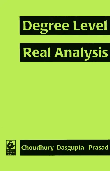 Cover of Degree Level Real Analysis
