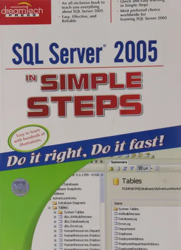 Cover of SQL Server 2005 in Simple Steps