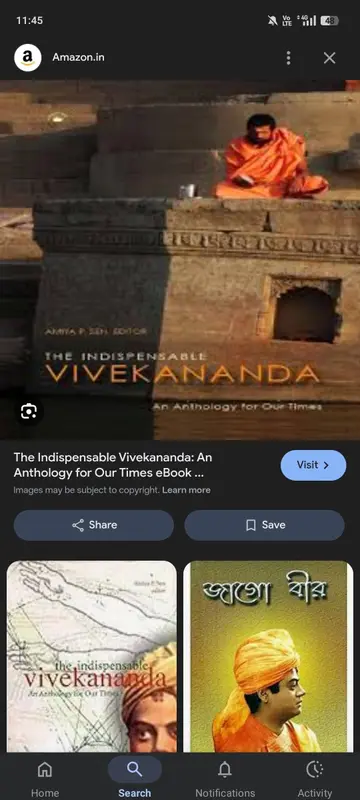 Cover of Indispensable Vivekananda, the