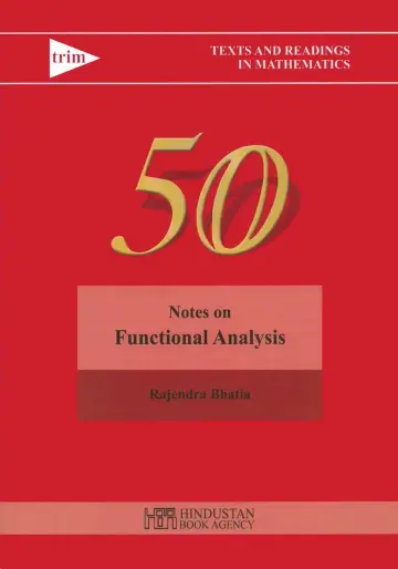 Cover of Notes on Functional Analysis