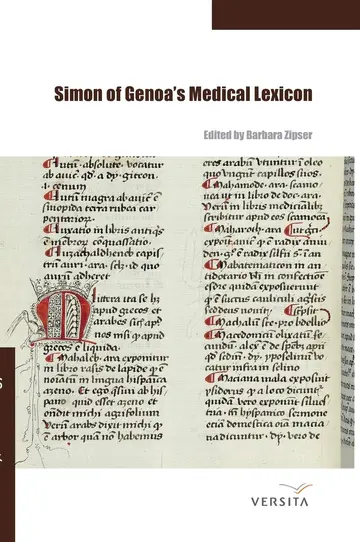 Cover of Simon of Genoa's Medical Lexicon