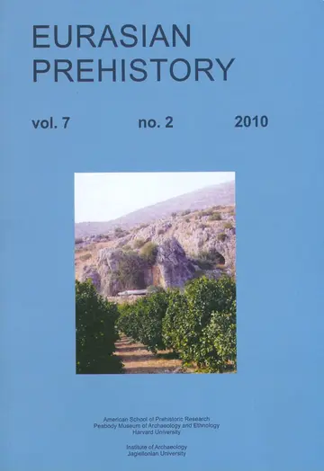 Cover of Eurasian Prehistory 7