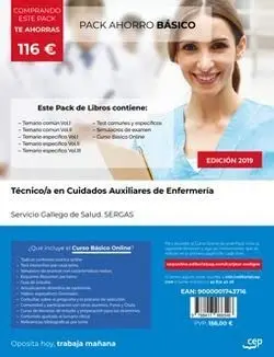 Cover of Pack Ahorro Basico Tecnico/A En Cuidados Auxiliares De Enfermeria