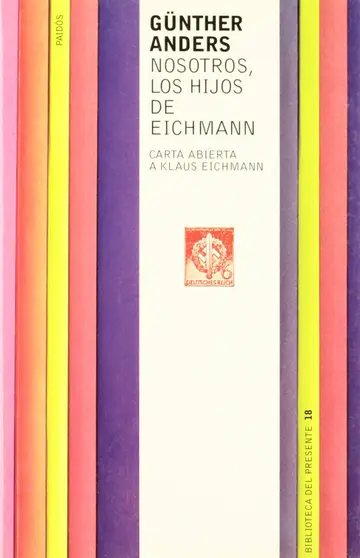Cover of Nosotros, los hijos de Eichmann / We, the Sons of Eichmann