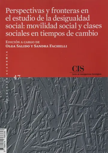 Cover of Perspectivas y fronteras en el estudio de la desigualdad social